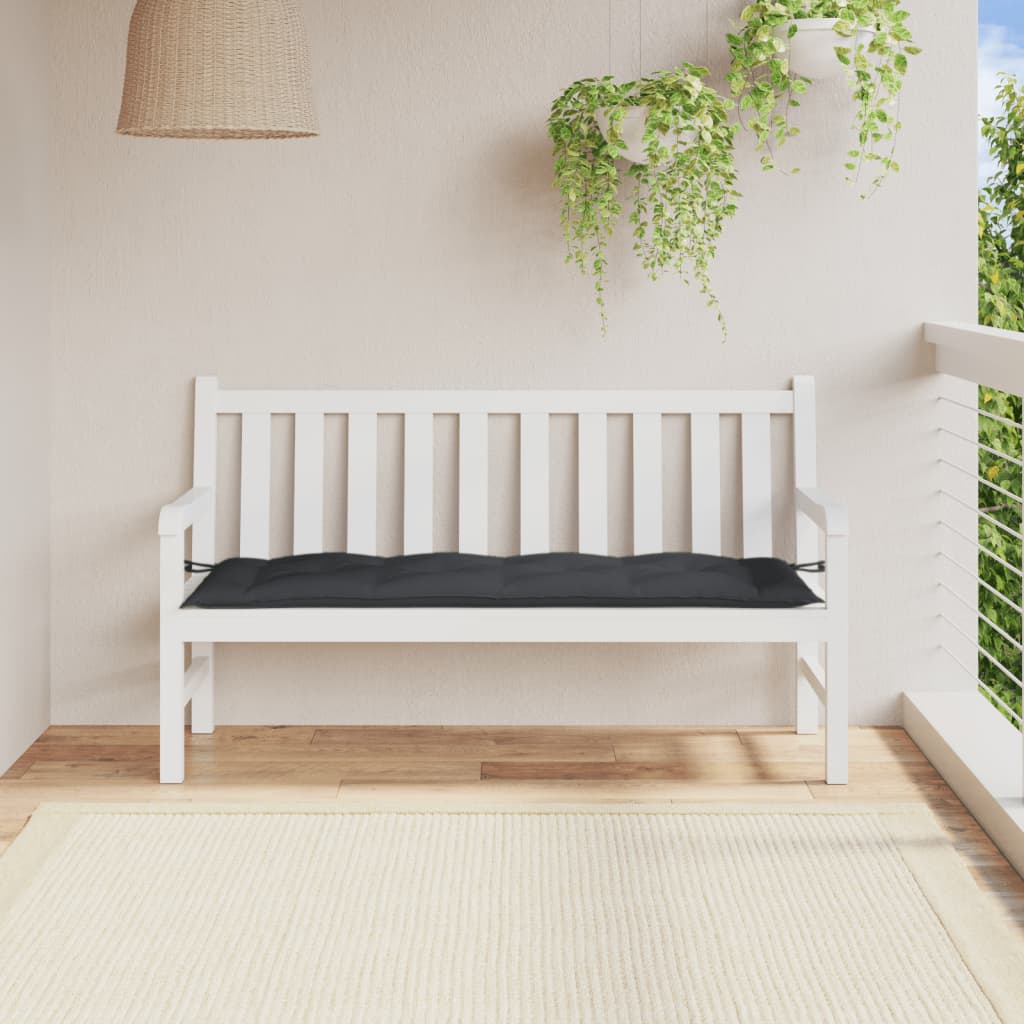Jastuk za vrtnu klupu prošarano antracit 150x50x7 cm od tkanine