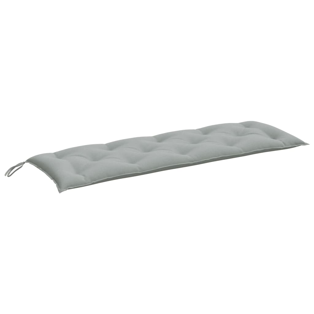 Jastuk za vrtnu klupu prošarano svjetlosivi 150x50x7 cm tkanine