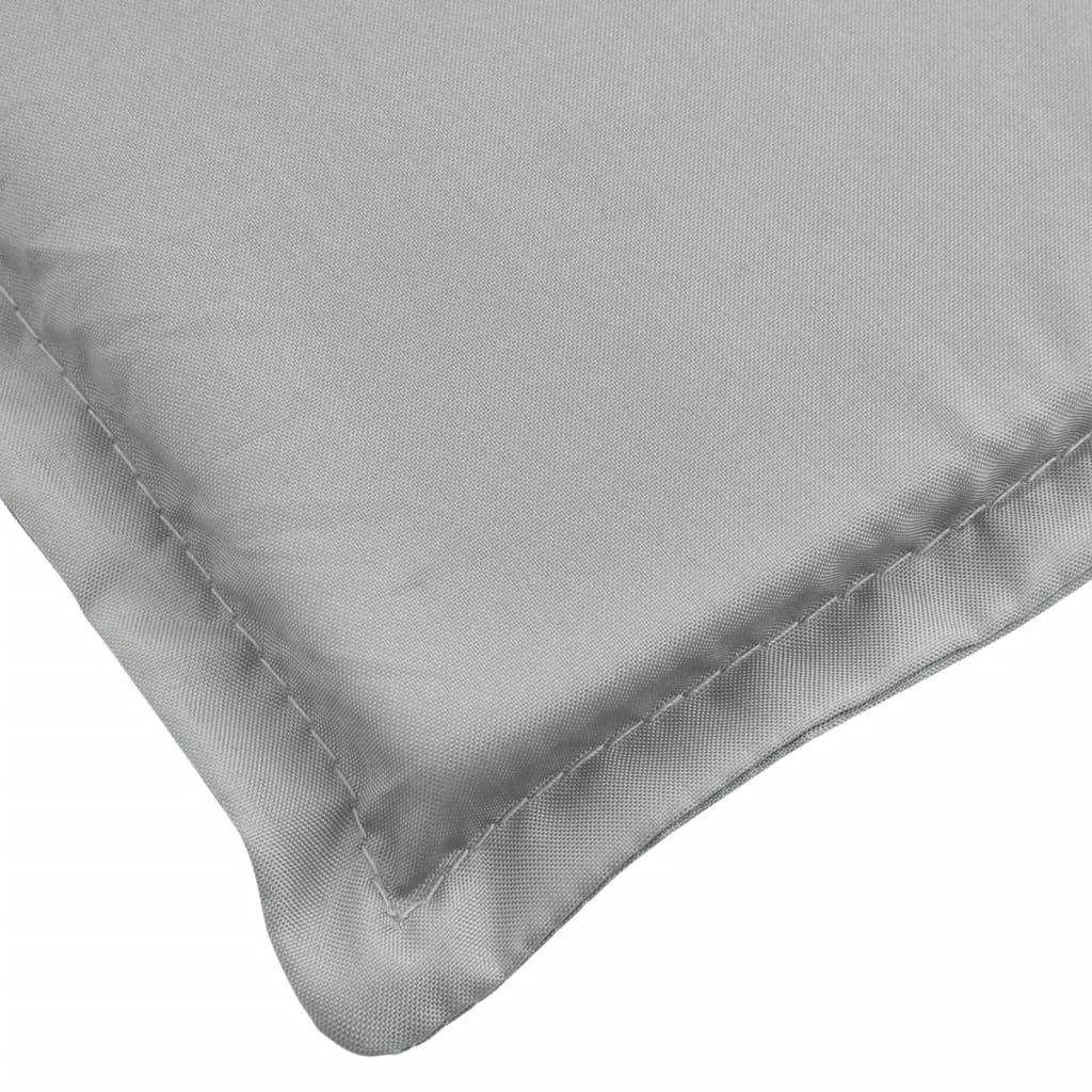 Jastuk za vrtnu klupu prošarano svjetlosivi 180x50x7 cm tkanine