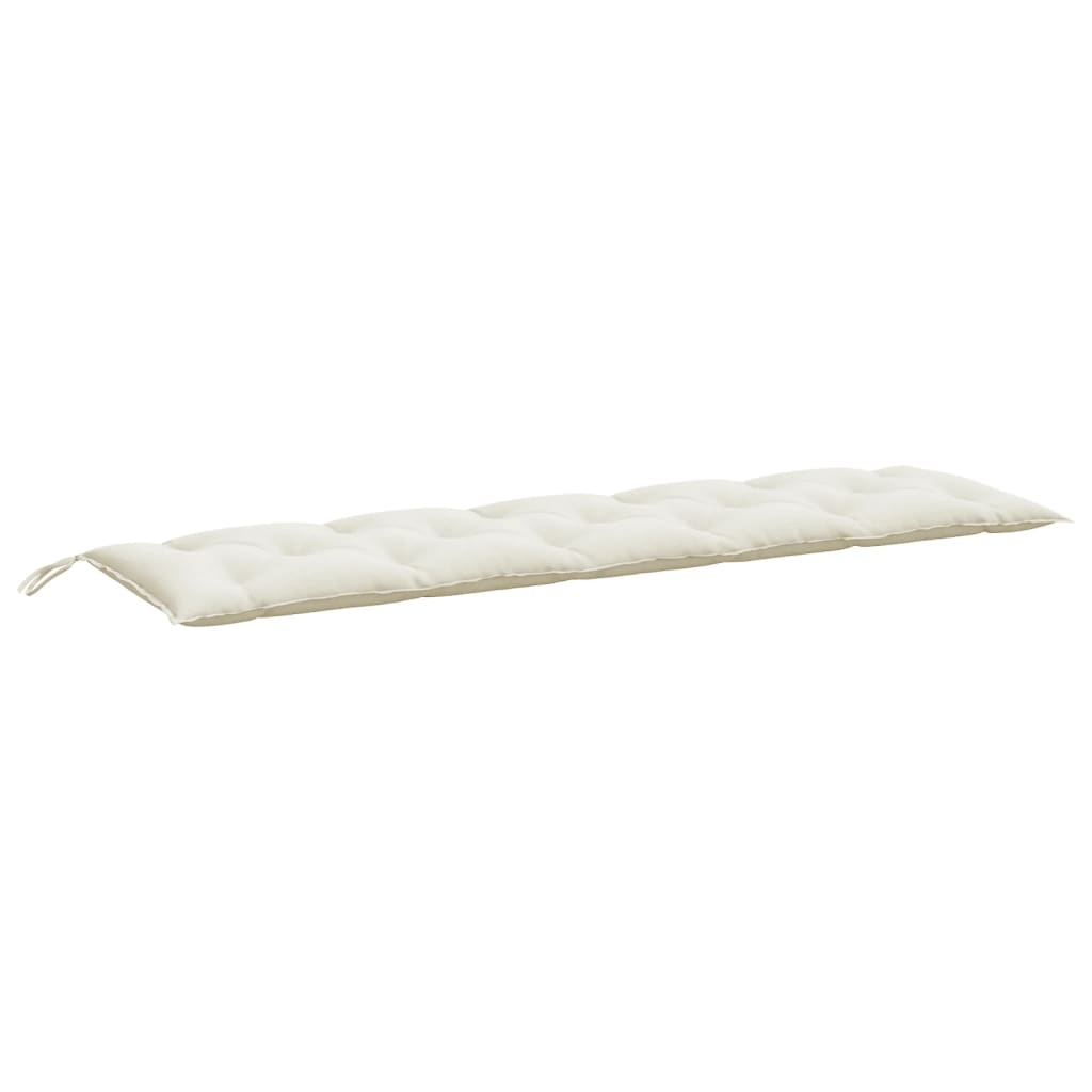 Jastuk za vrtnu klupu prošarano krem 180 x 50 x 7 cm od tkanine