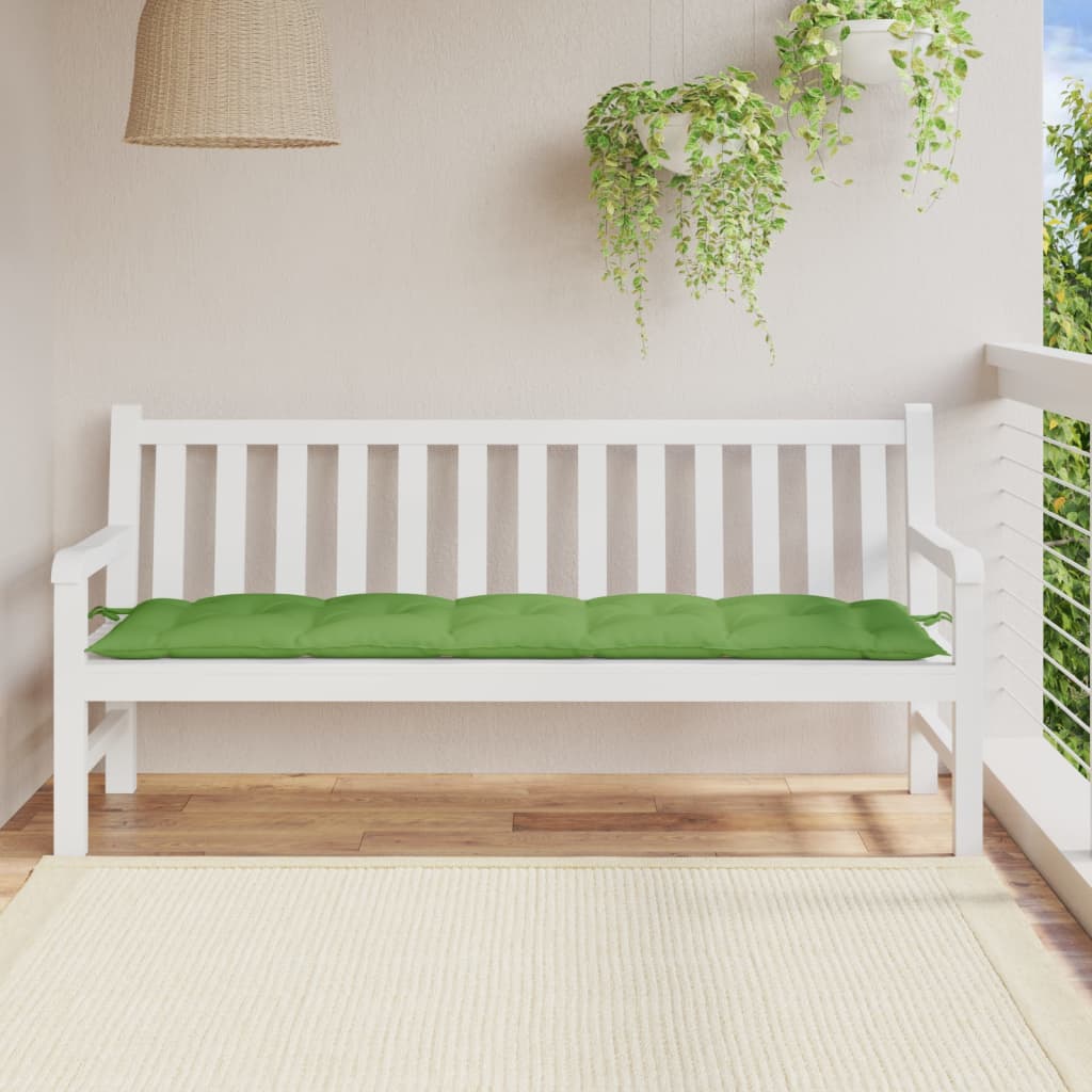 Jastuk za vrtnu klupu prošarano zeleni 180x50x7 cm od tkanine