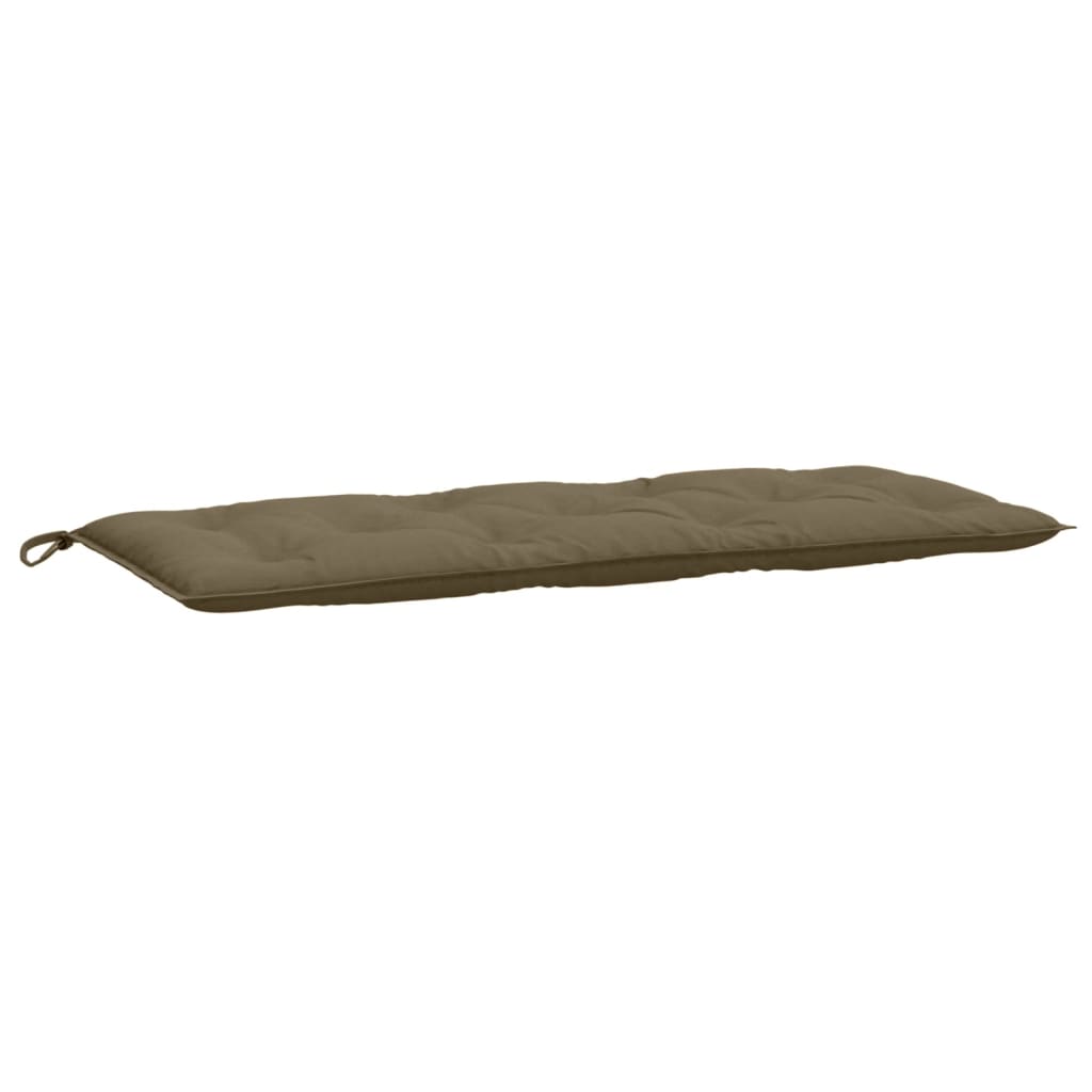 Jastuci za vrtnu klupu 2 kom smeđesivi 120x50x7 cm tkanina