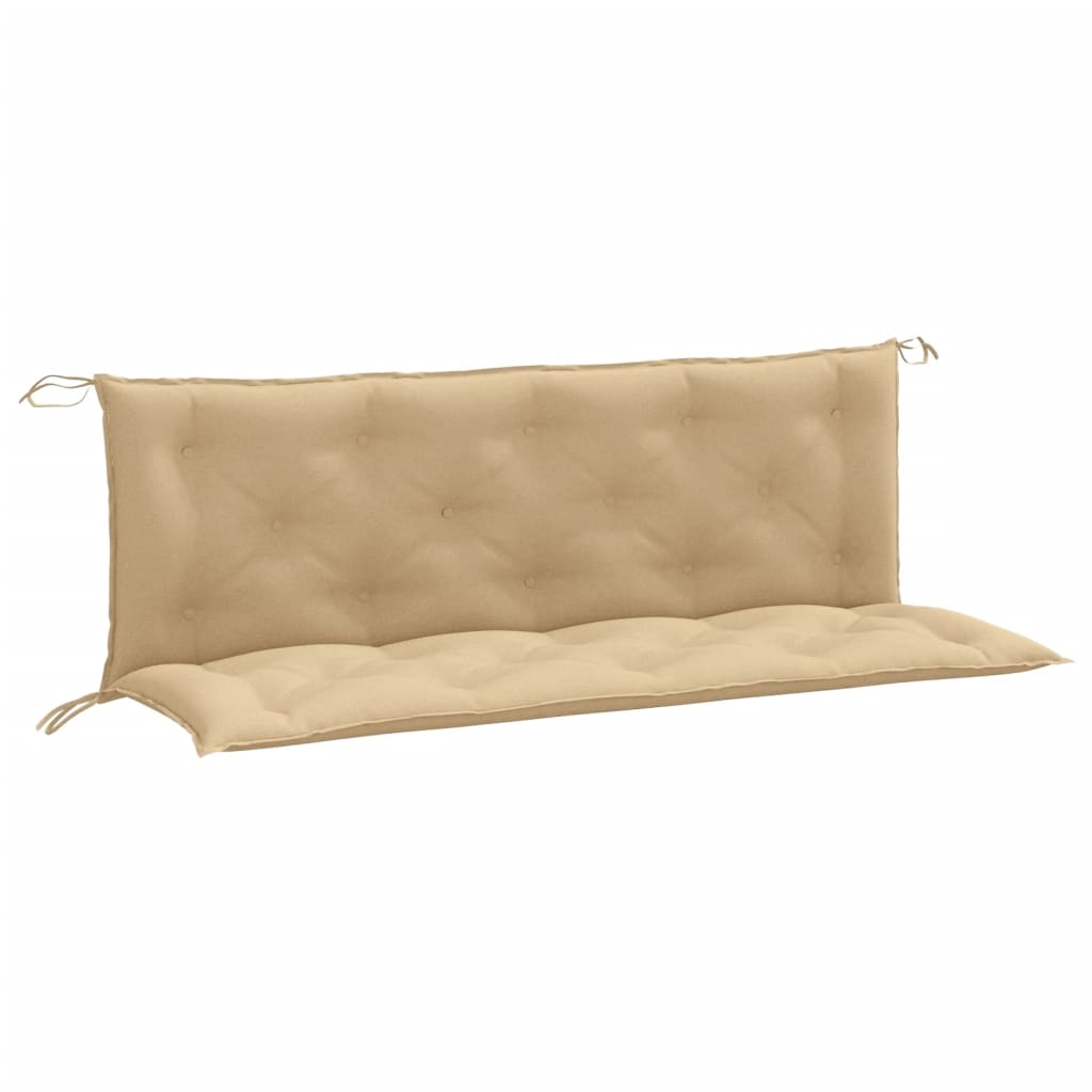 Jastuci za vrtnu klupu 2 kom svjetlosivi 150x50x7 cm tkanina