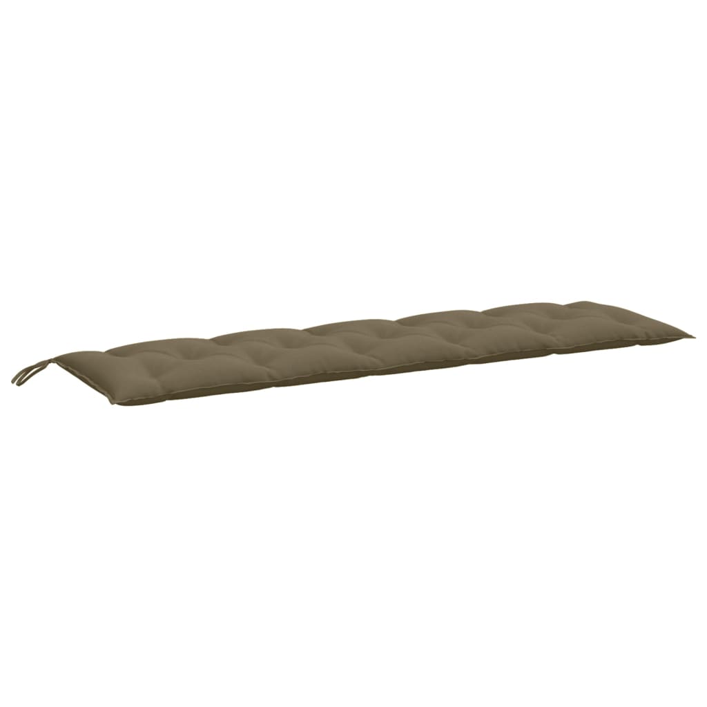 Jastuci za vrtnu klupu 2 kom smeđesivi 180x50x7 cm tkanina