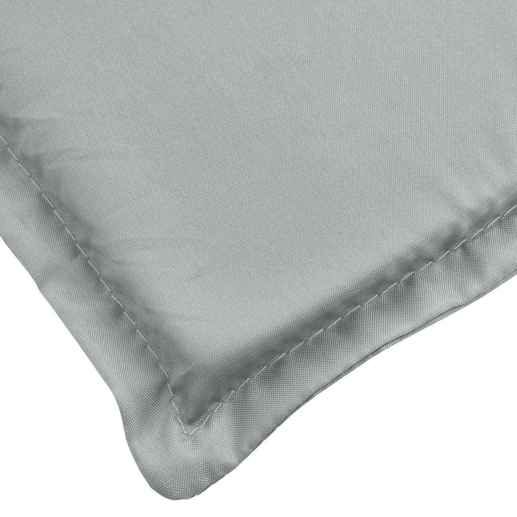 Jastuci za vrtnu klupu 2 kom svjetlosivi 200x50x7 cm tkanine