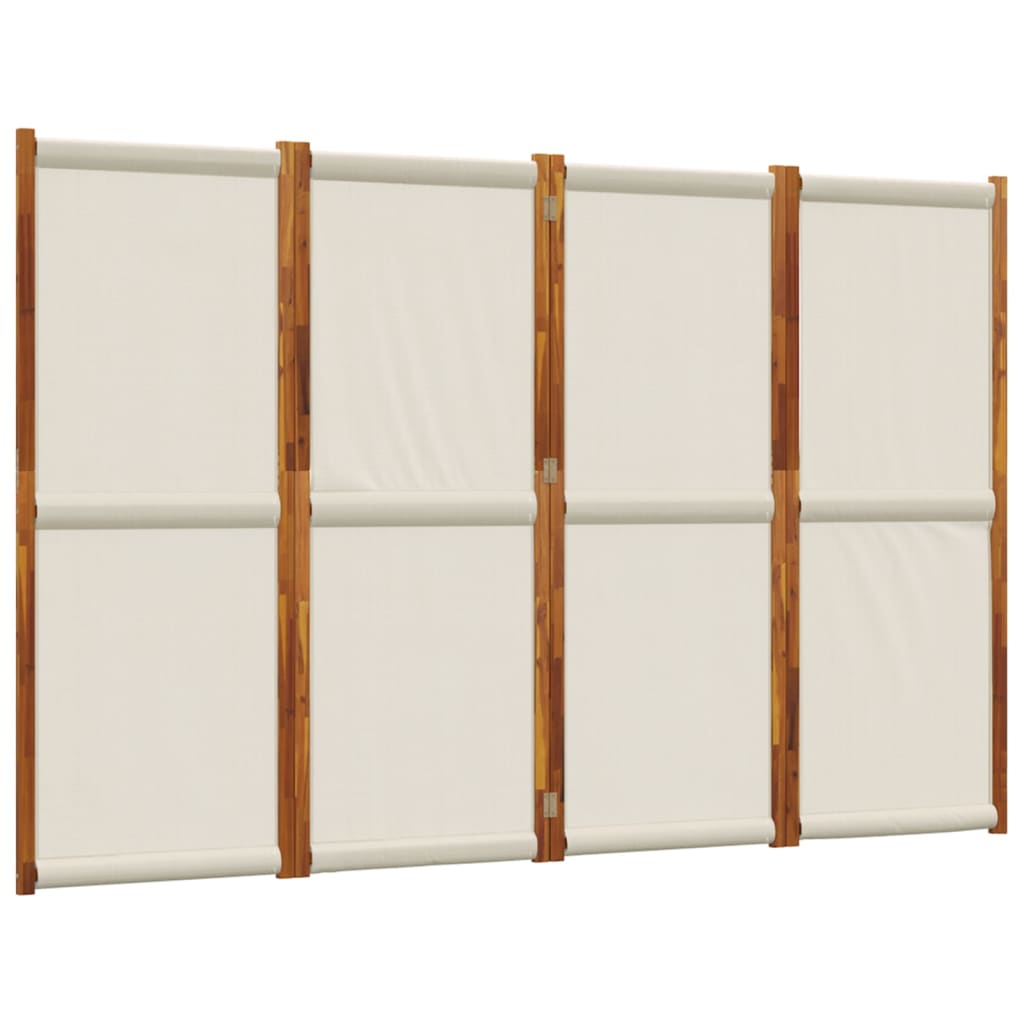 Sobna pregrada s 4 panela svjetlosiva 280 x 180 cm
