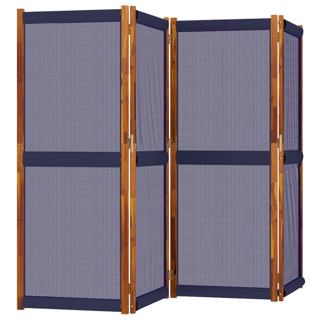 Sobna pregrada s 4 panela tamnoplava 280x180 cm
