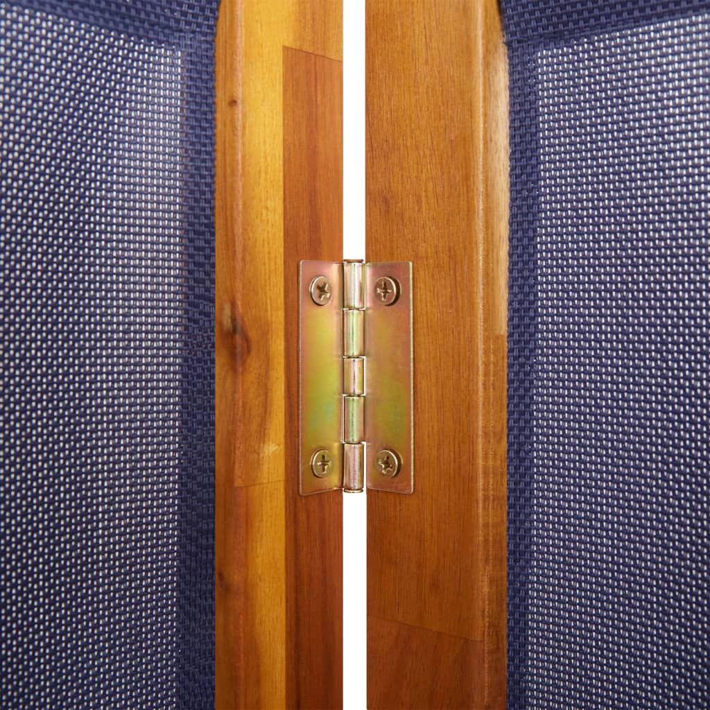 Sobna pregrada s 5 panela tamnoplava 350 x 180 cm