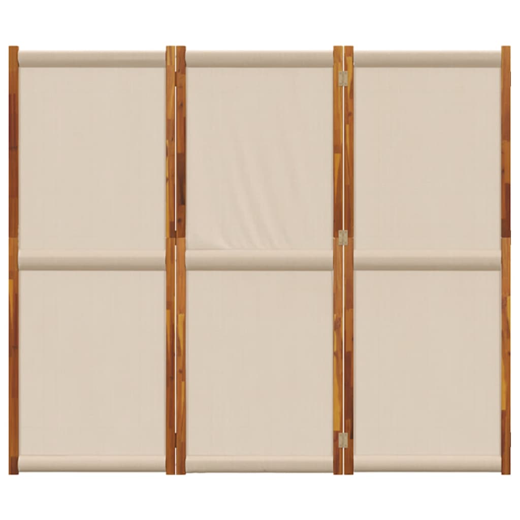 Sobna pregrada s 3 panela smeđesiva 210x180 cm