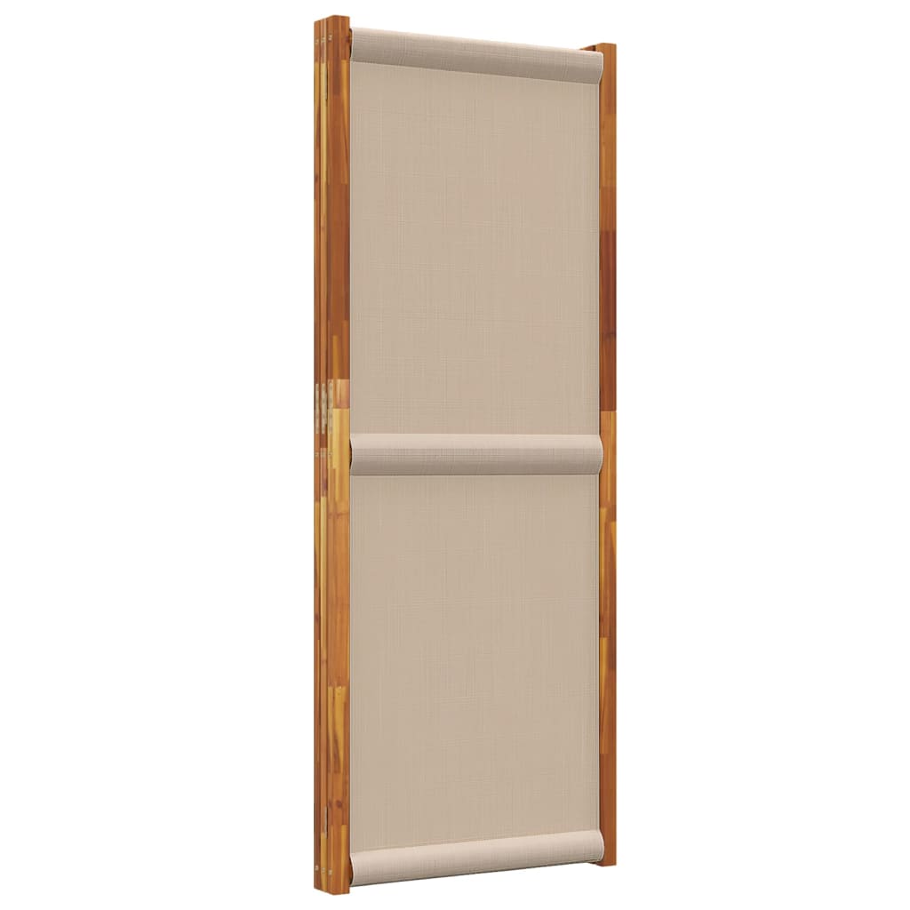 Sobna pregrada s 3 panela smeđesiva 210x180 cm