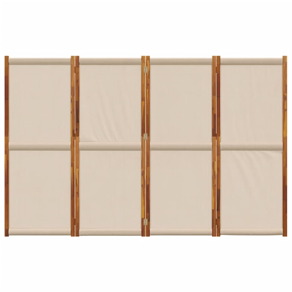 Sobna pregrada s 4 panela smeđesiva 280x180 cm