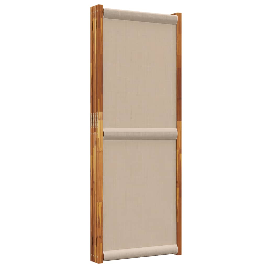 Sobna pregrada s 4 panela smeđesiva 280x180 cm