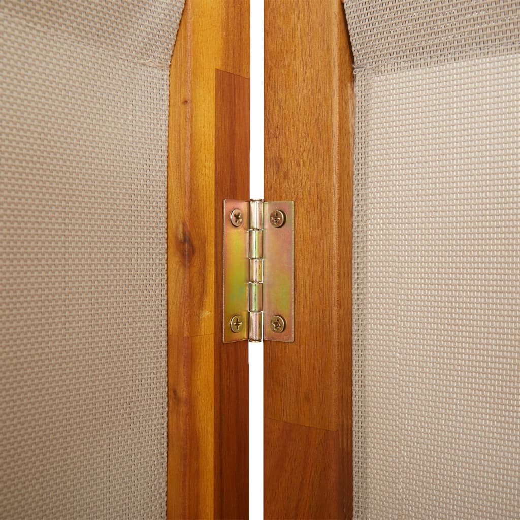Sobna pregrada s 5 panela smeđesiva 350 x 180 cm