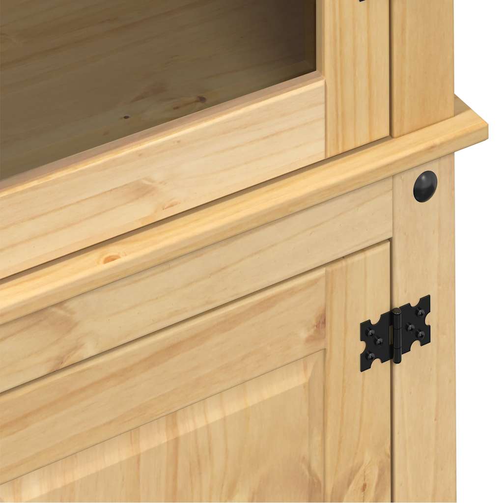 Vitrina sa staklom Corona 103,5 x 42 x 180 cm masivna borovina