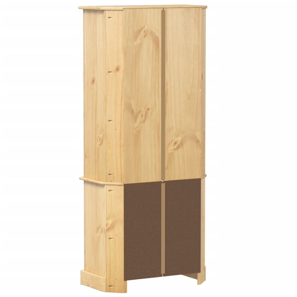 Visoka komoda Corona 74 x 38 x 170 cm od masivne borovine