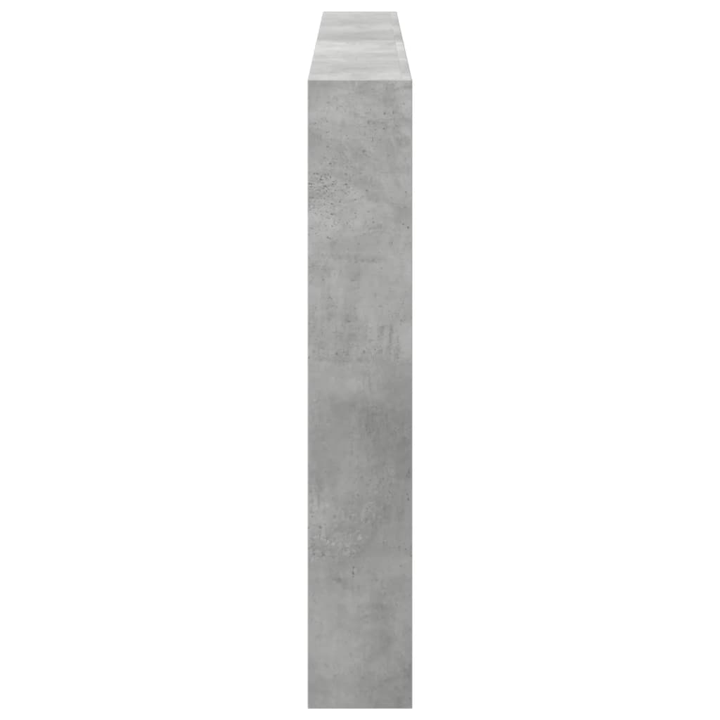 Ormarić za uzglavlje LED svjetlima boja betona 180x17x102 cm