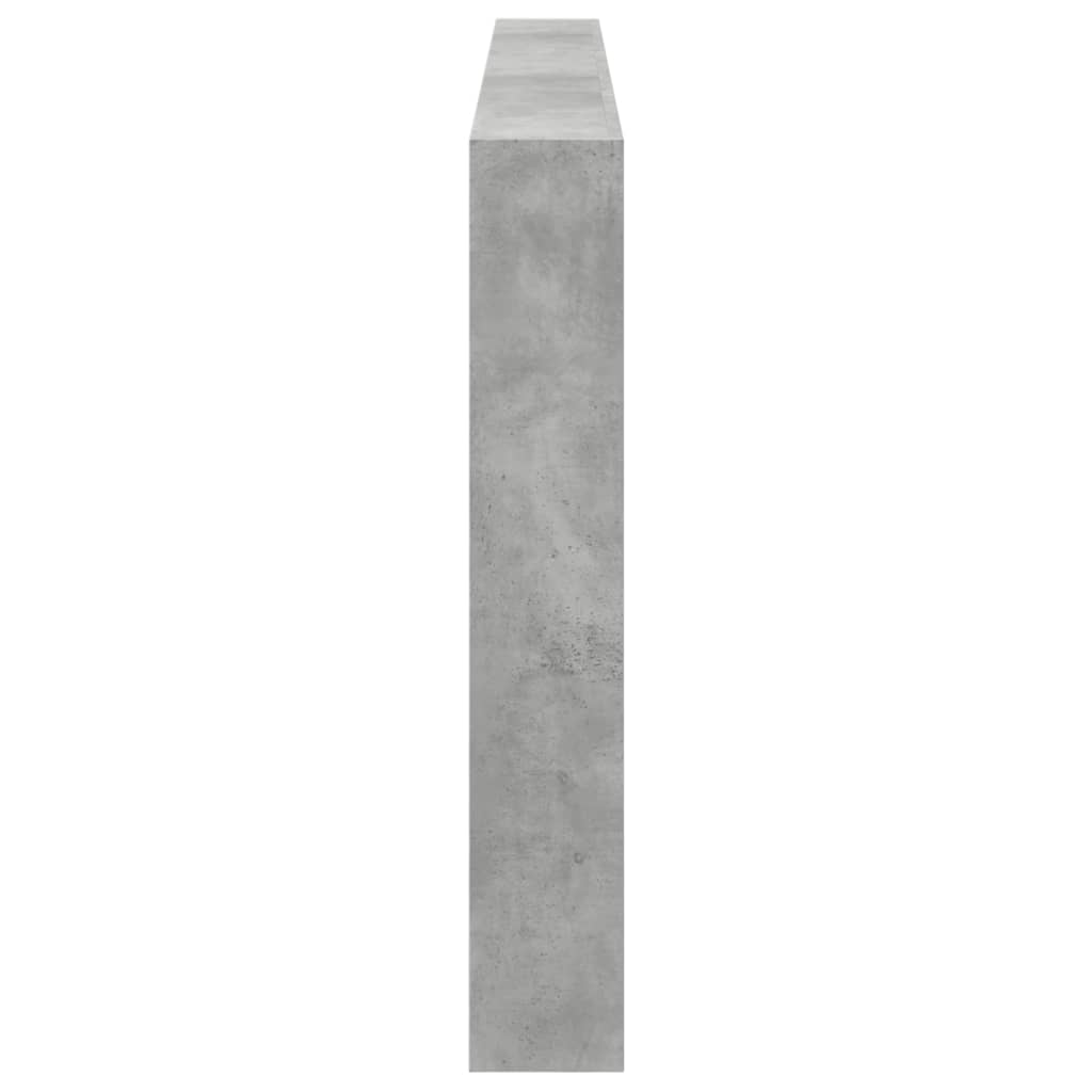 Ormarić za uzglavlje LED svjetlima boja betona 220x17x102 cm