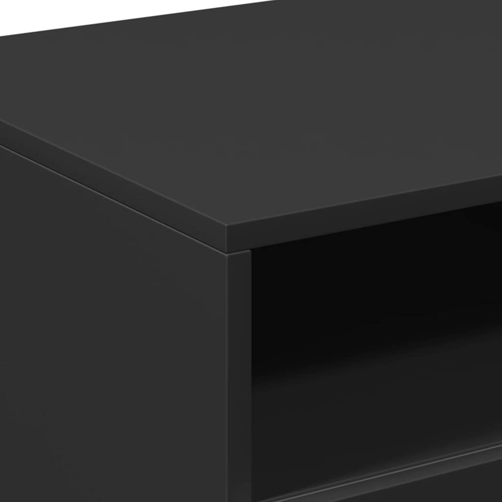 Stolić za kavu s LED svjetlima crni 90x49x40 cm