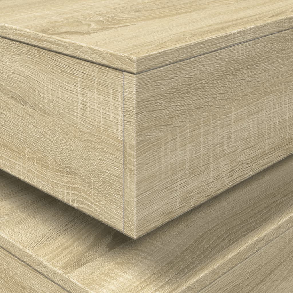 Ormarić za uzglavlje LED boja hrasta sonome 50x50x40 cm