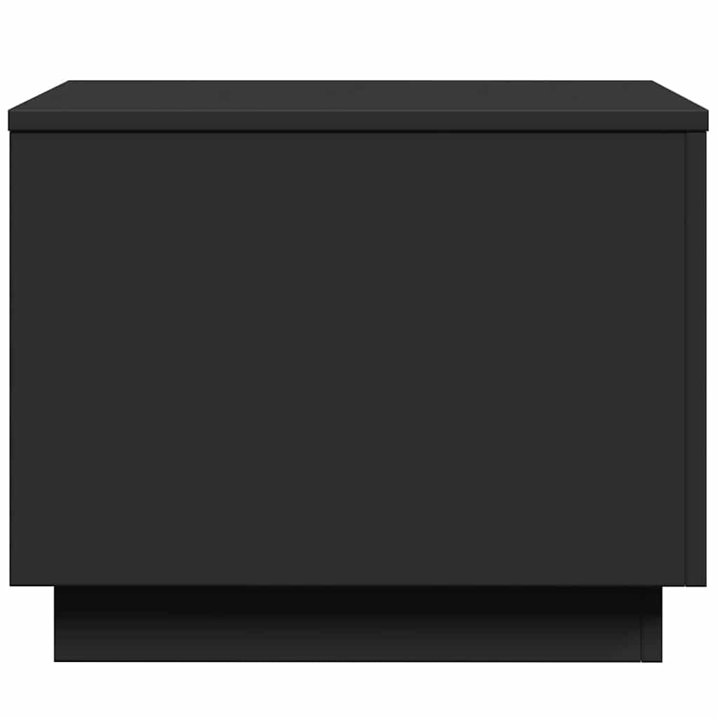 Stolić za kavu s LED svjetlima crni 50 x 50 x 40 cm