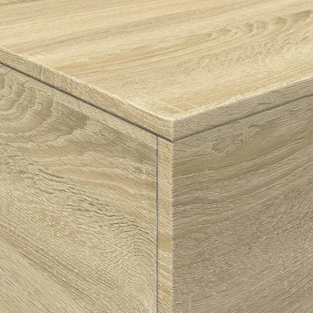 Stolić za kavu s LED svjetlima boja hrasta 90 x 50 x 40 cm
