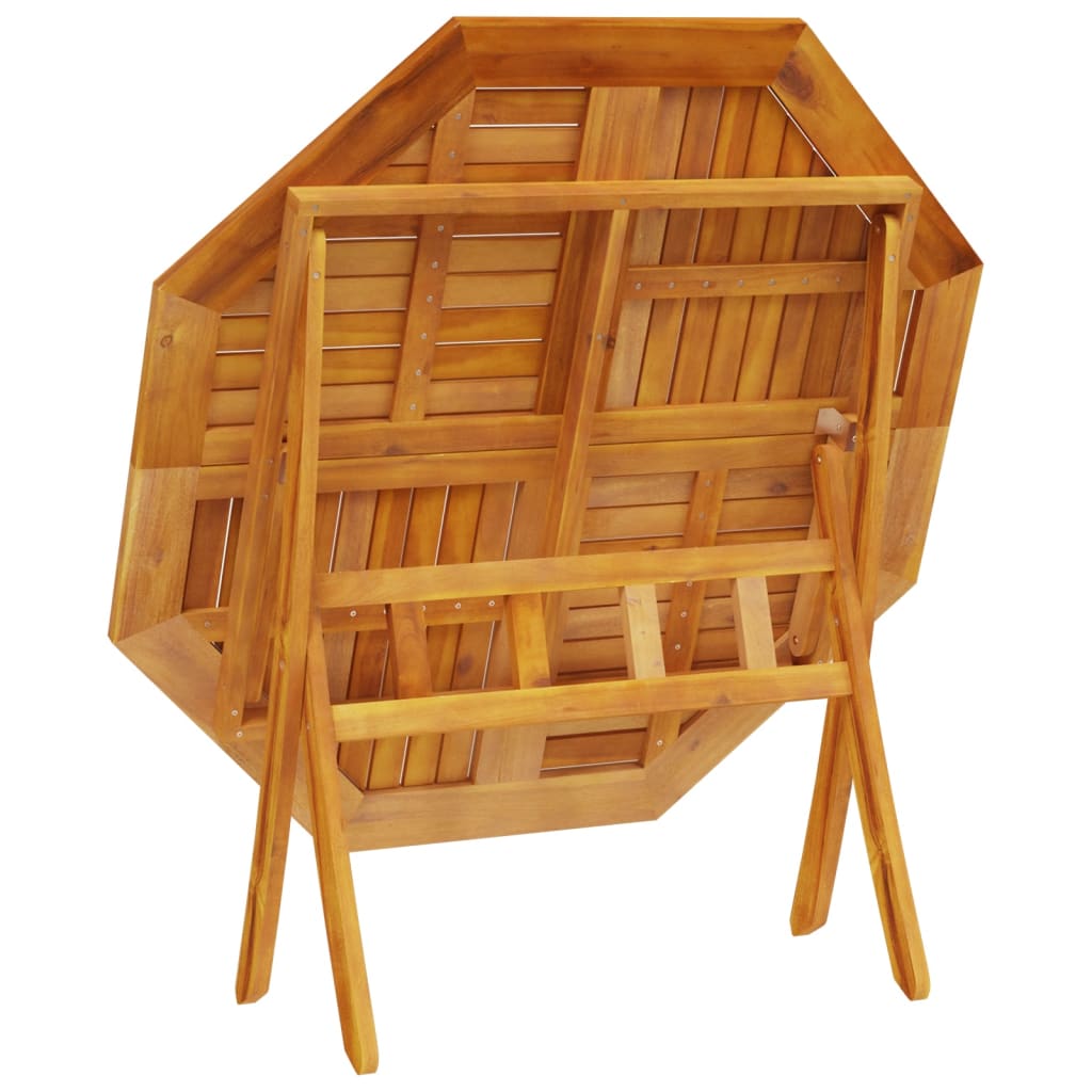 Sklopivi vrtni stol Ø110x75 cm od masivnog bagremovog drva