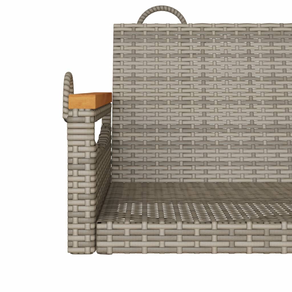 Klupa za ljuljanje siva 109 x 62 x 40 cm od poliratana
