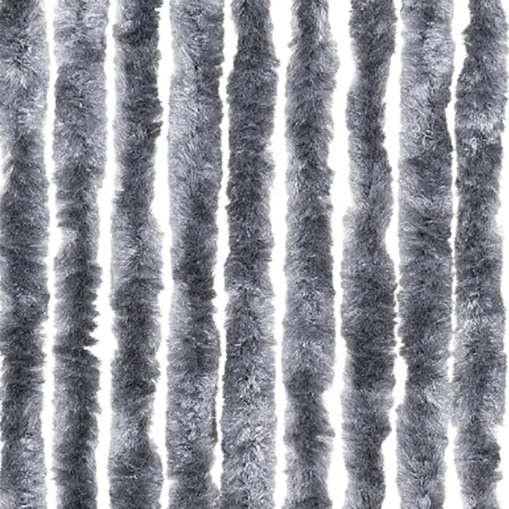Zastor protiv muha srebrni 100 x 200 cm od šenila