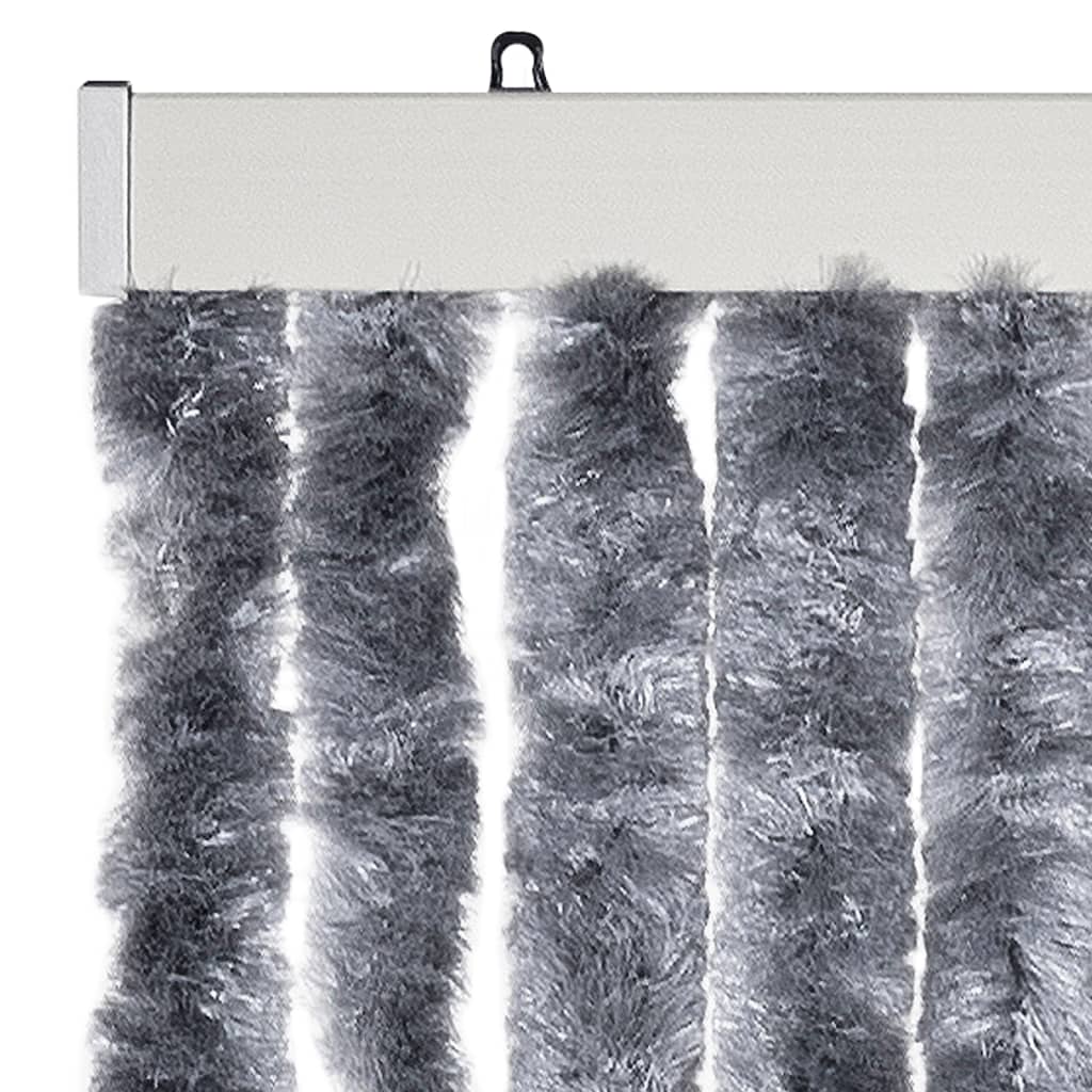 Zastor protiv muha srebrni 100 x 230 cm od šenila