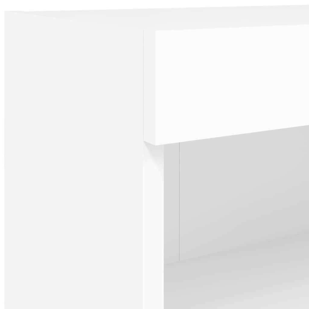 5-dijelni zidni TV elementi s LED bijeli od konstruiranog drva