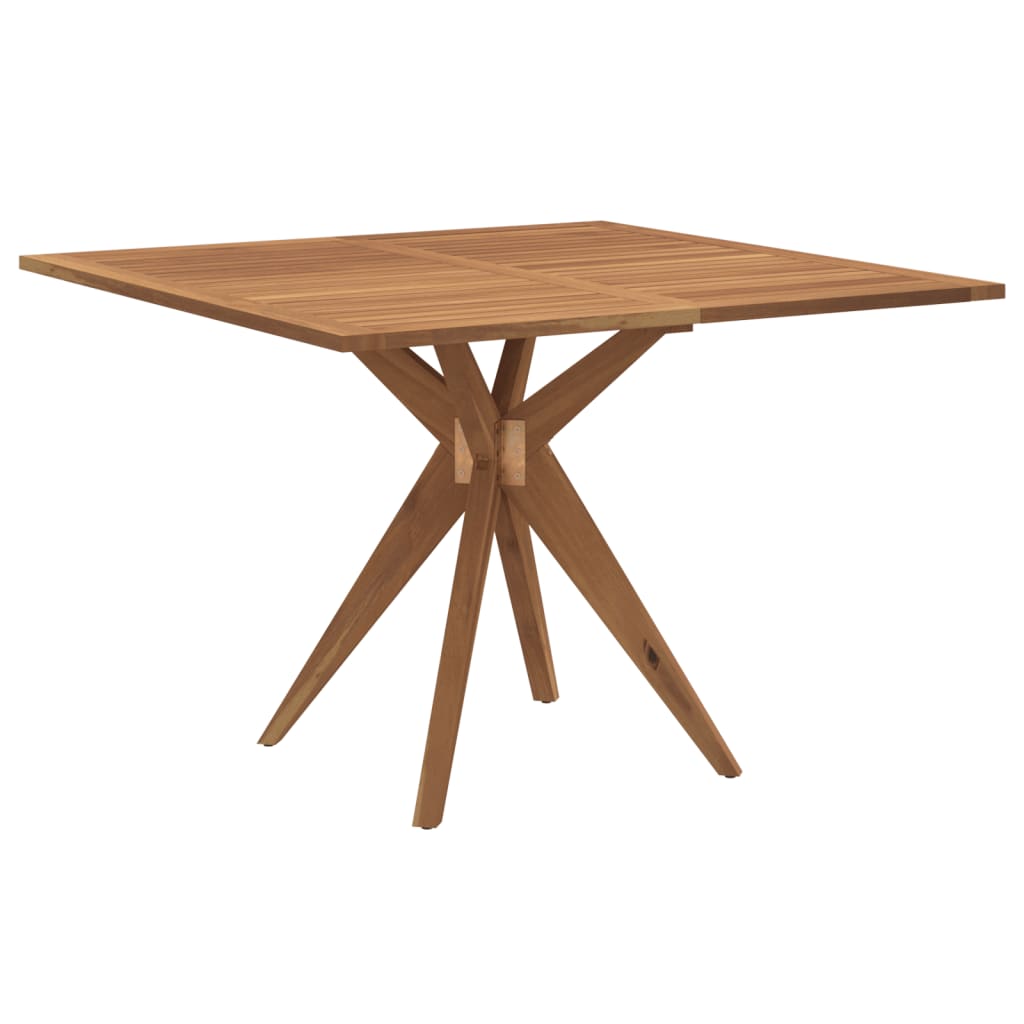 Vrtni stol četvrtasti 110 x 110 x 75 cm masivno bagremovo drvo