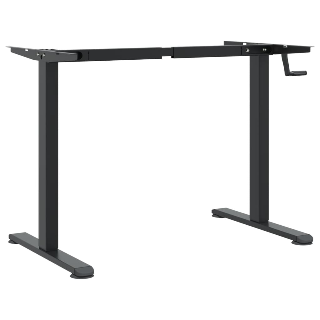 Samostojeći okvir za stol crni (94-135)x60x(70-114) cm čelični