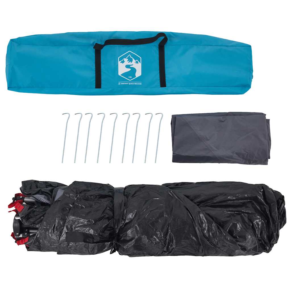 Kupolasti šator za kampiranje za 4 osobe plavi brzo otpuštanje