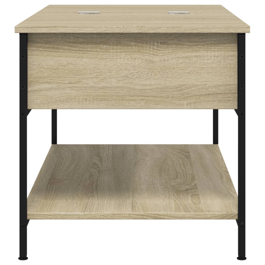 Stolić za kavu boja hrasta sonome 100x50x50 cm od drva i metala