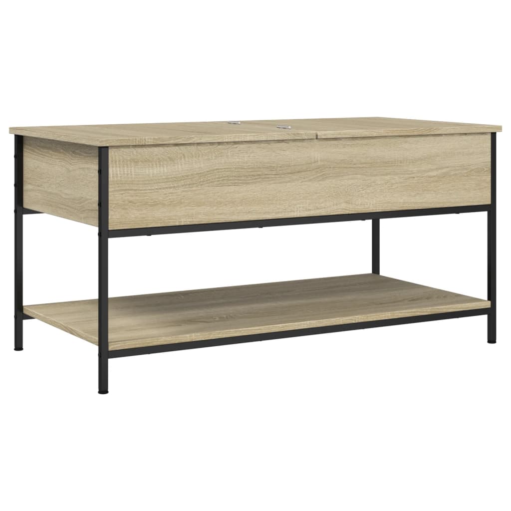 Stolić za kavu boja hrasta sonome 100x50x50 cm od drva i metala