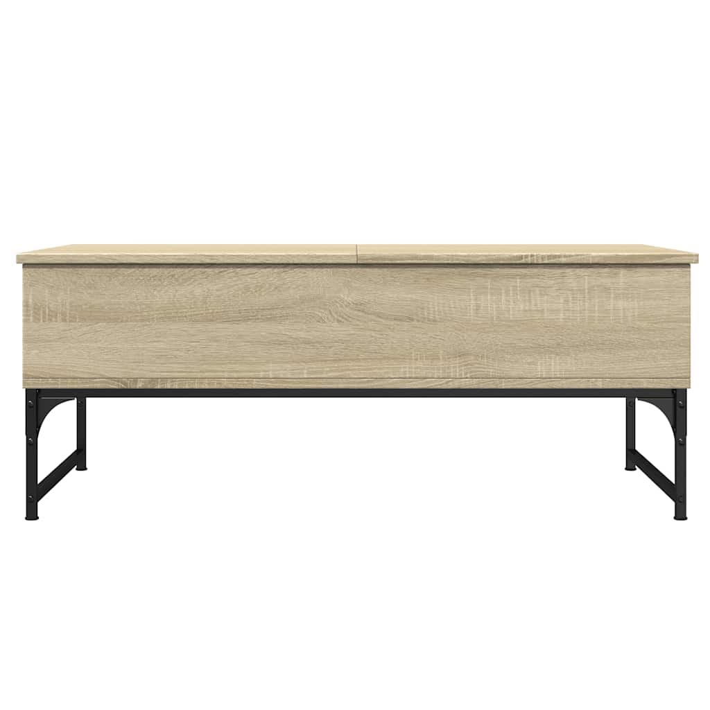 Stolić za kavu boja hrasta sonome 100x50x40 cm od drva i metala