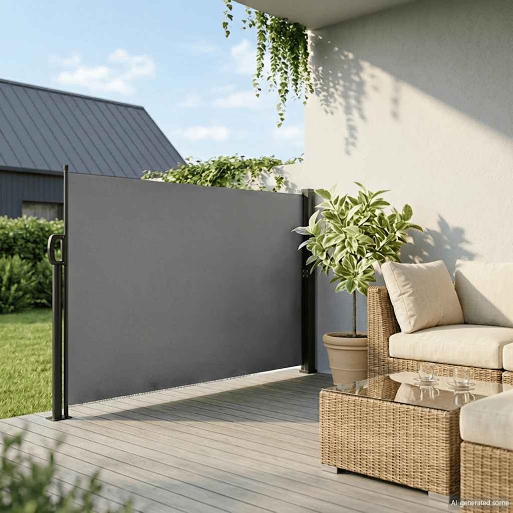 Uvlačna bočna tenda antracit boje 180x300 cm