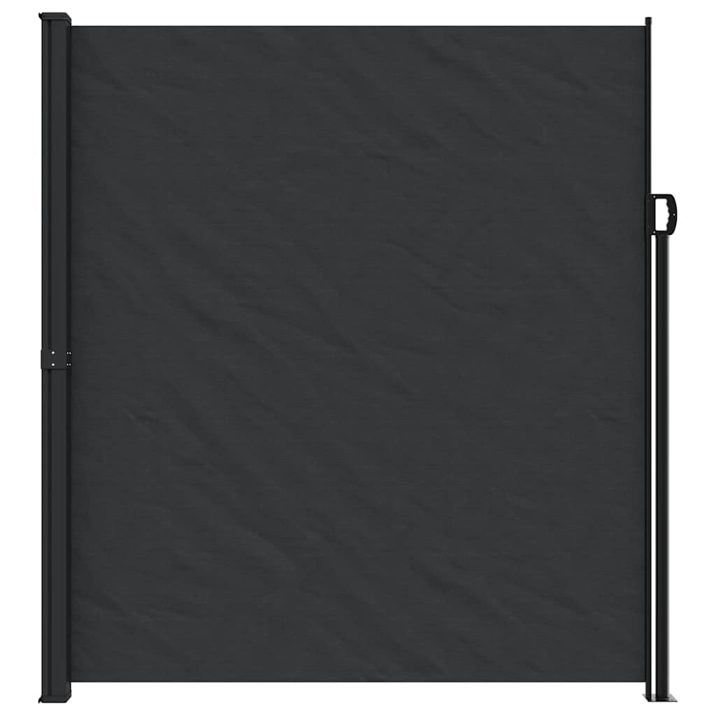 Bočna tenda na uvlačenje crna 220 x 300 cm