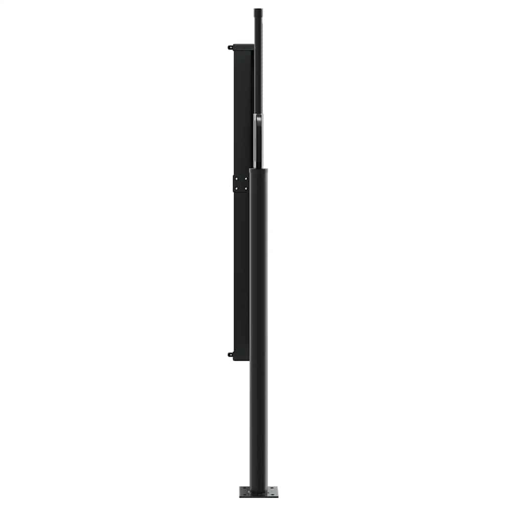 Bočna tenda na uvlačenje crna 140 x 500 cm