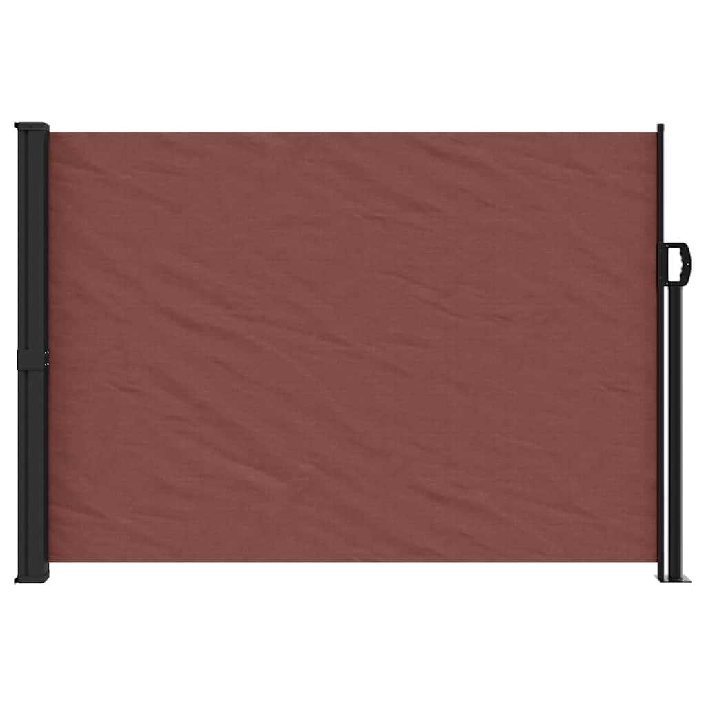 Bočna tenda na uvlačenje smeđa 140 x 500 cm