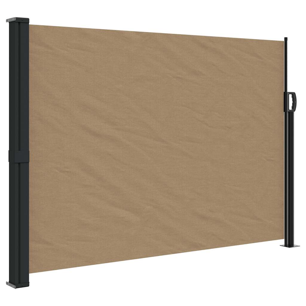 Bočna tenda na uvlačenje smeđesiva 140 x 500 cm