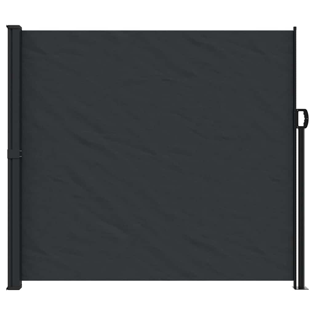 Bočna tenda na uvlačenje crna 180 x 500 cm