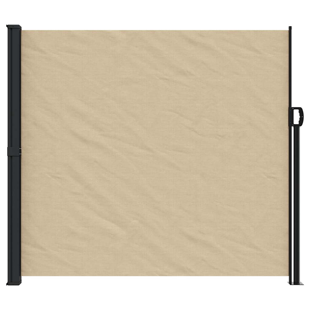 Bočna tenda na uvlačenje bež 180 x 500 cm