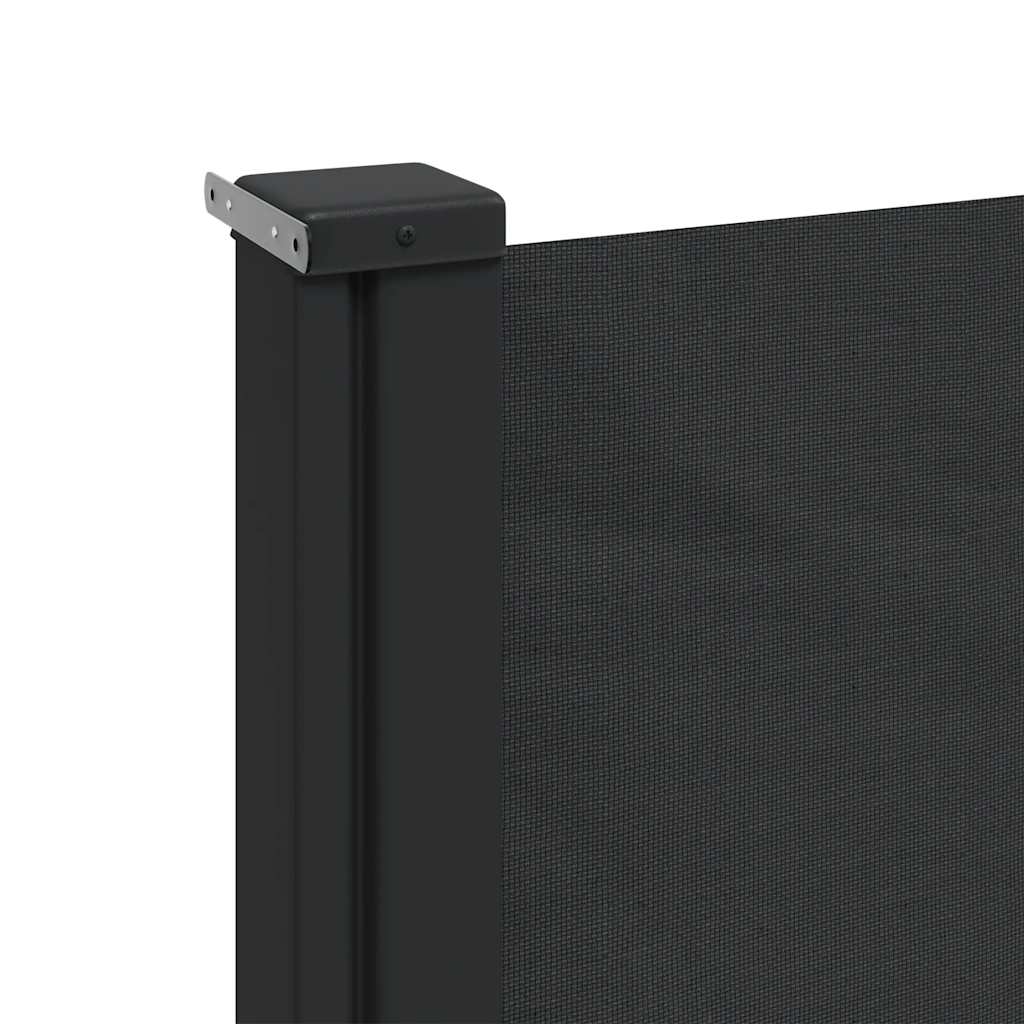 Bočna tenda na uvlačenje crna 200 x 500 cm