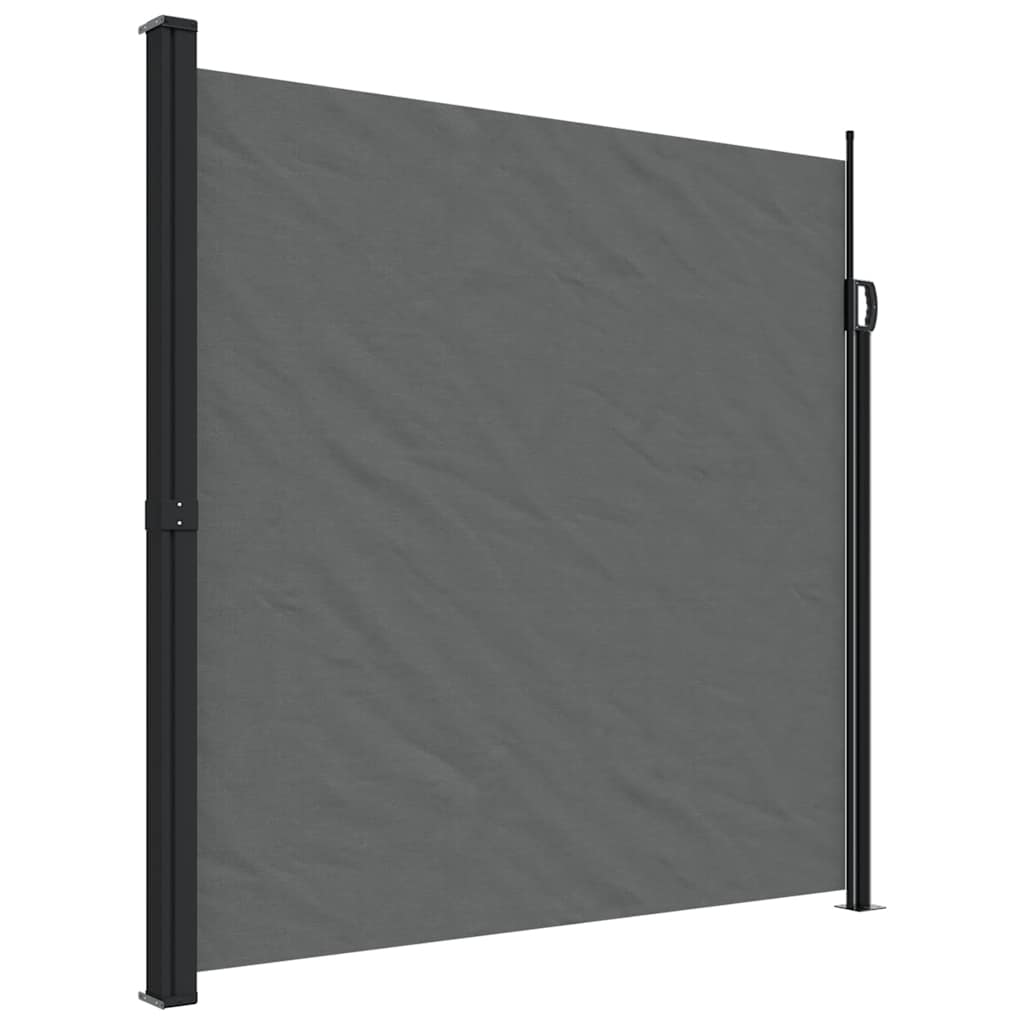 Bočna tenda na uvlačenje 200 x 500 cm antracit