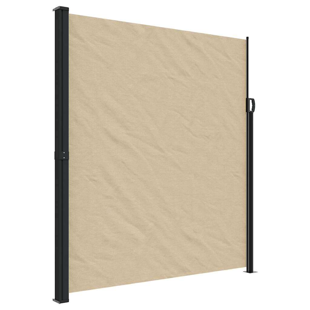 Bočna tenda na uvlačenje bež 220 x 500 cm
