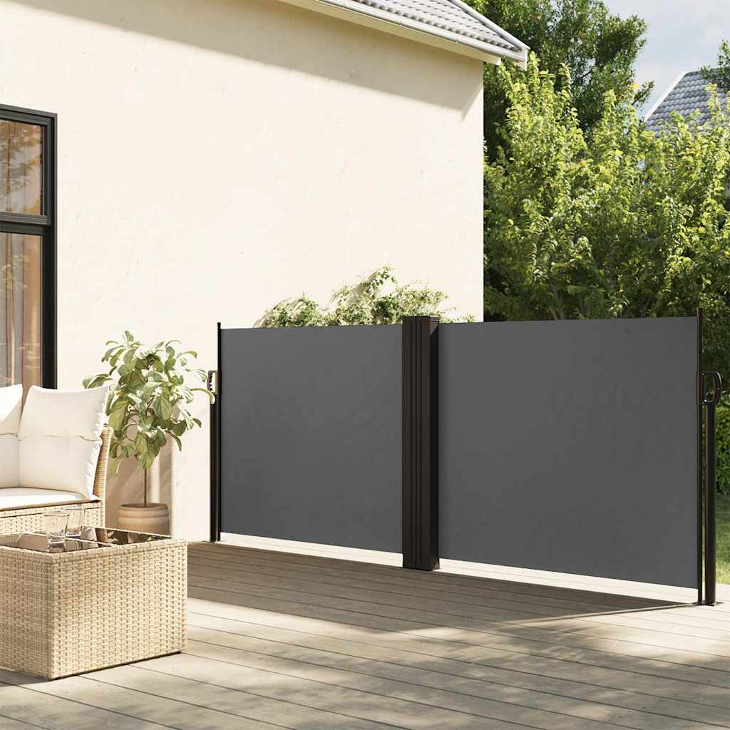 Uvlačiva bočna tenda 120 x 600 cm antracit