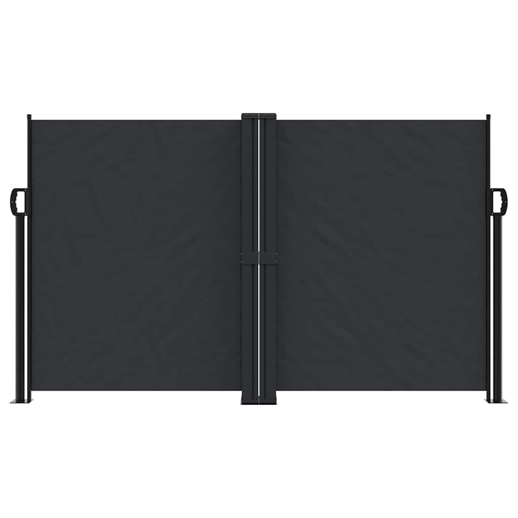 Uvlačiva bočna tenda 140 x 600 cm crna