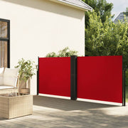 Uvlačiva bočna tenda 140 x 600 cm crvena