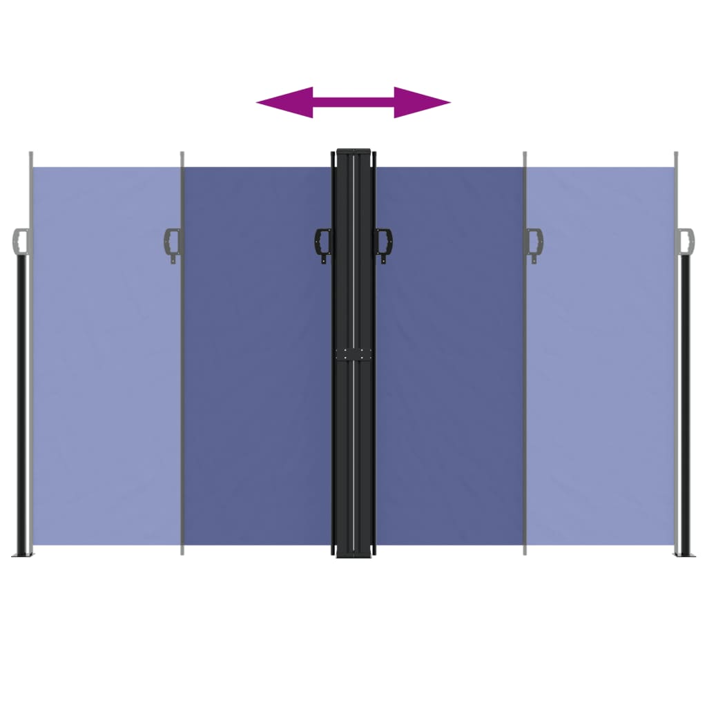 Bočna tenda na uvlačenje plava 200x600 cm